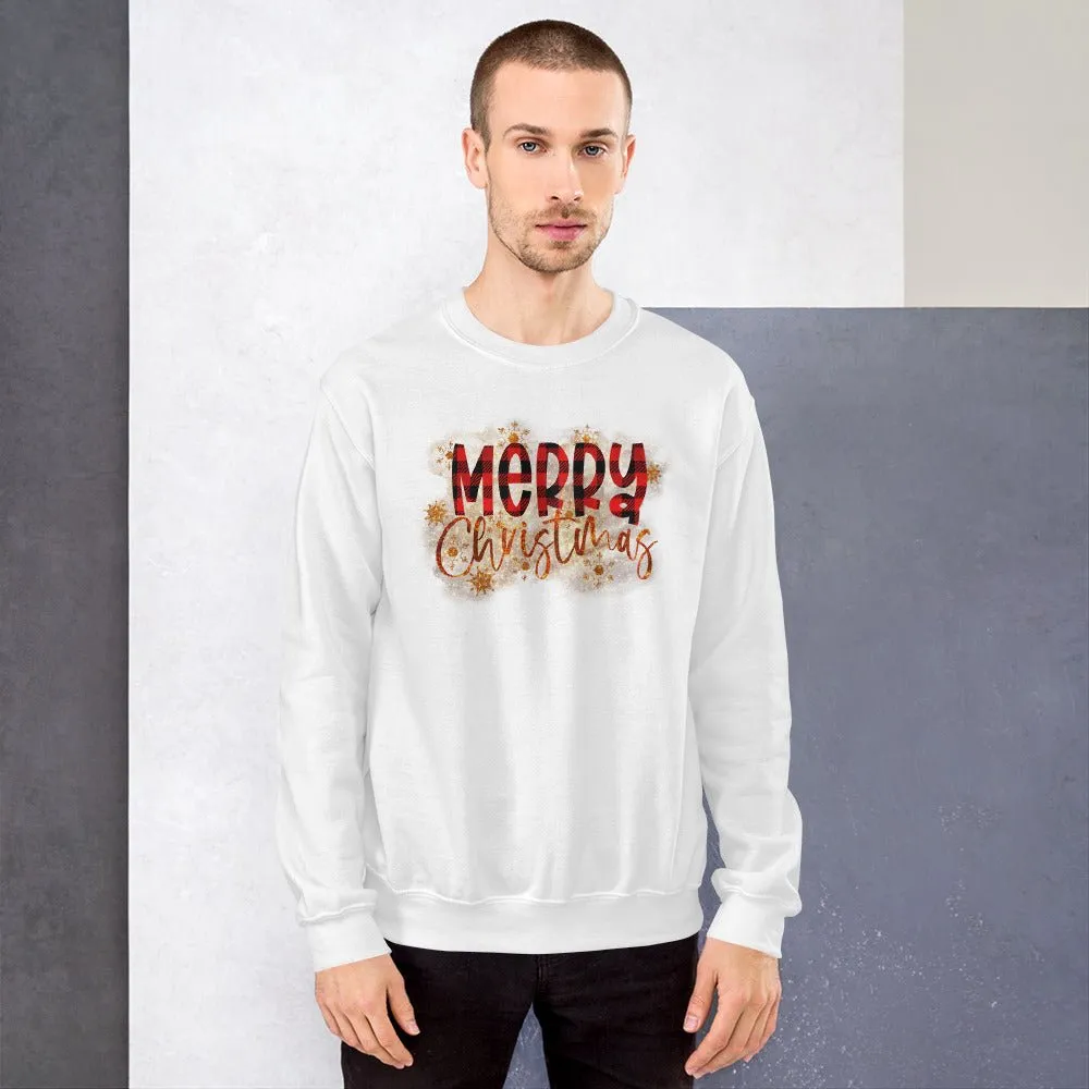 Merry Christmas Buffalo Plaid Sweatshirt