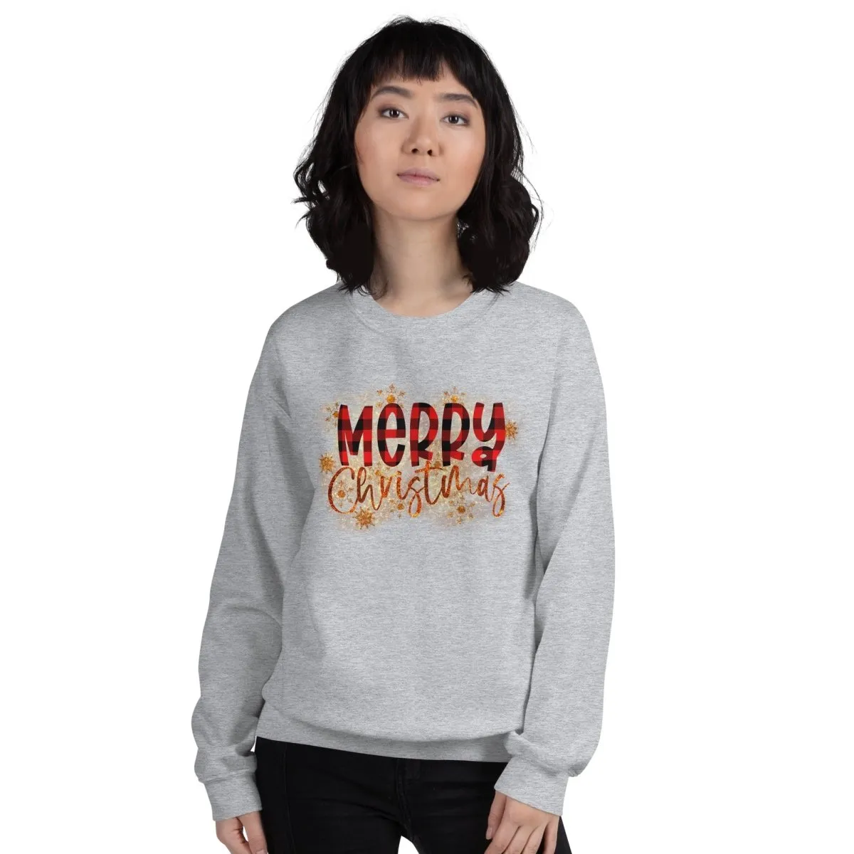 Merry Christmas Buffalo Plaid Sweatshirt