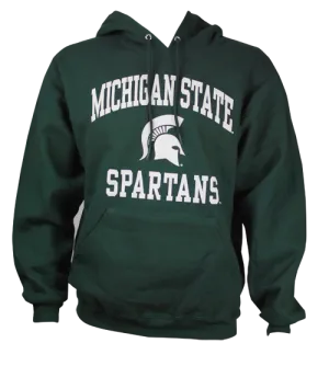 Michigan State University Spartans Spartan Helmet Design Heavy Weight Hooded Sweatshirt (Classic Colors)