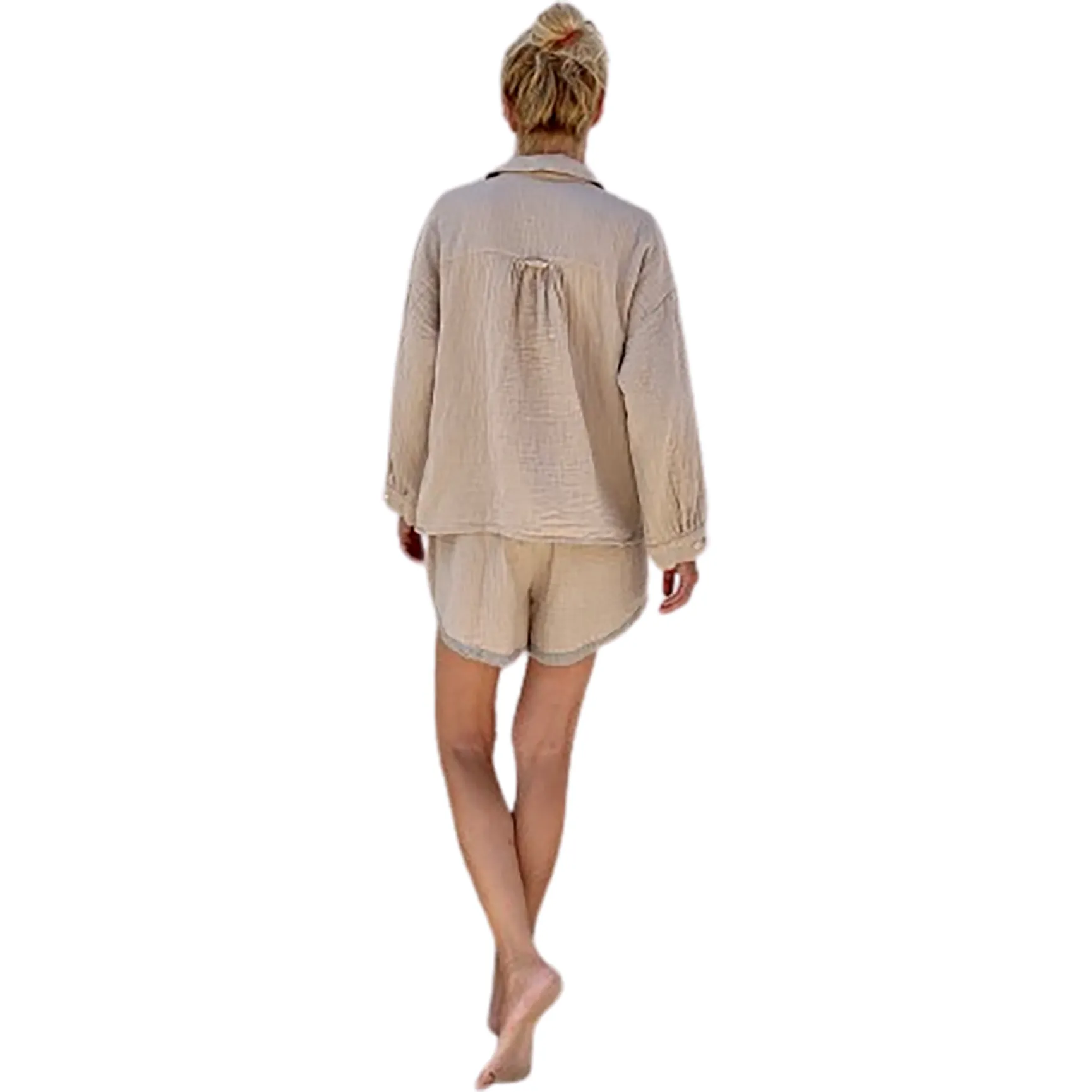 Muslin Shirt, Taupe