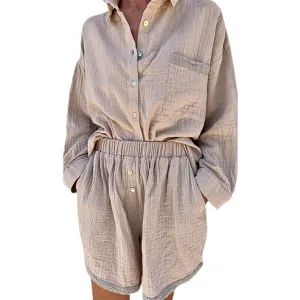 Muslin Shirt, Taupe