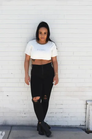 Nappy Crop Sweatshirt