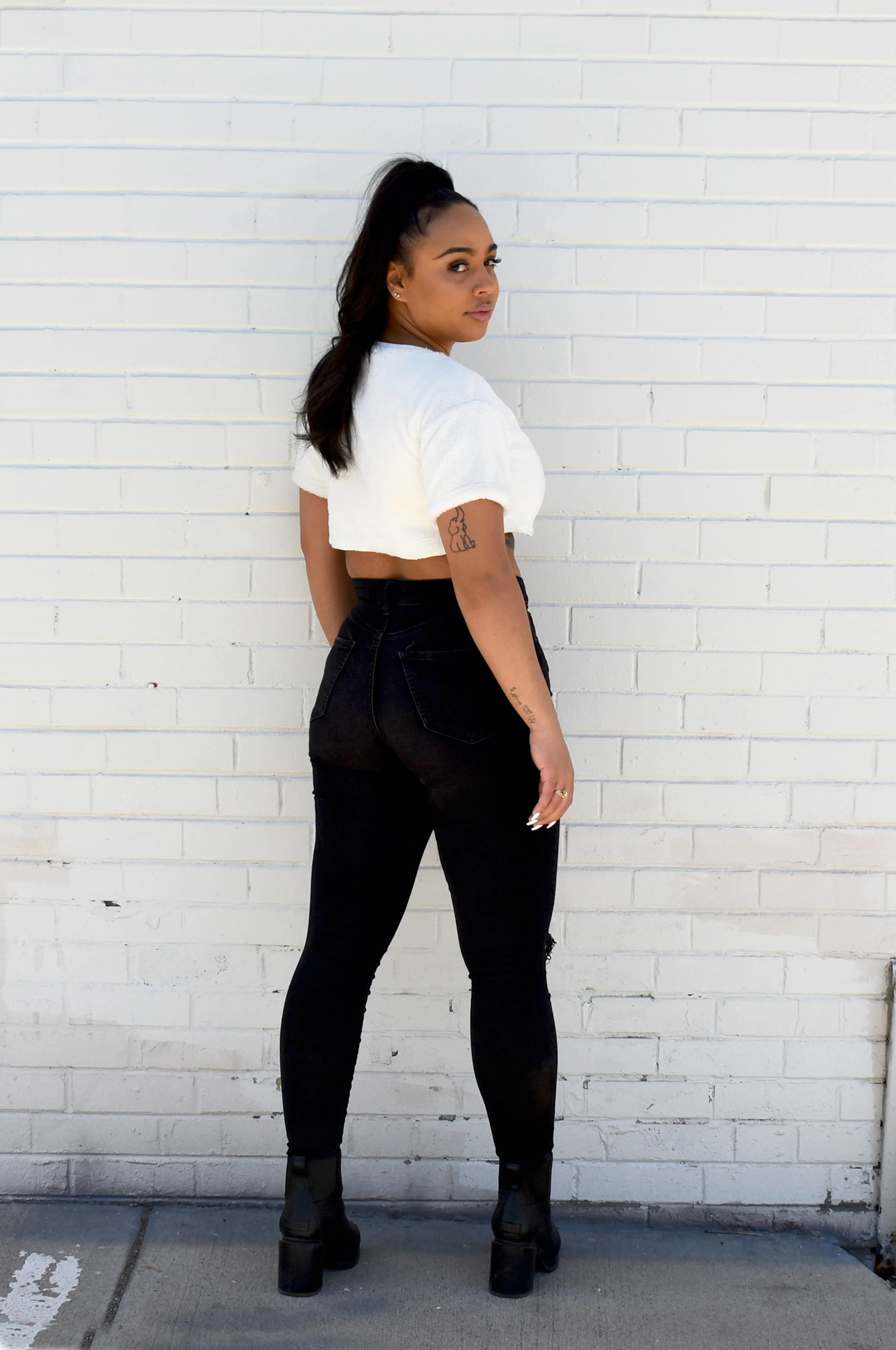 Nappy Crop Sweatshirt