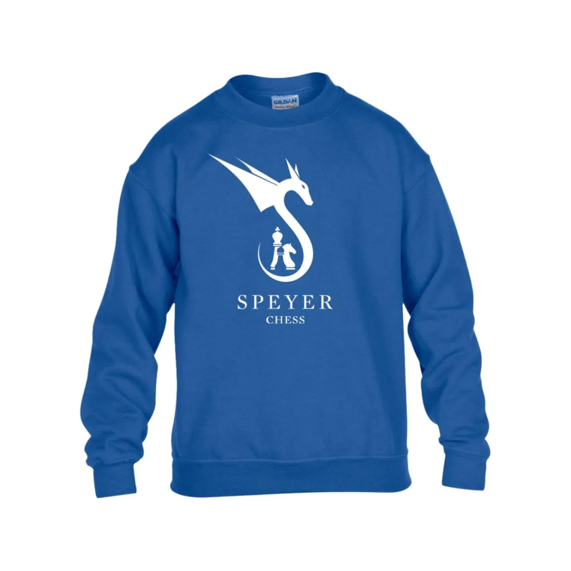 *NEW*Speyer Chess Kids Heavy Blend Fleece Crew, Youth Sizes WITH NOVELTY BACK