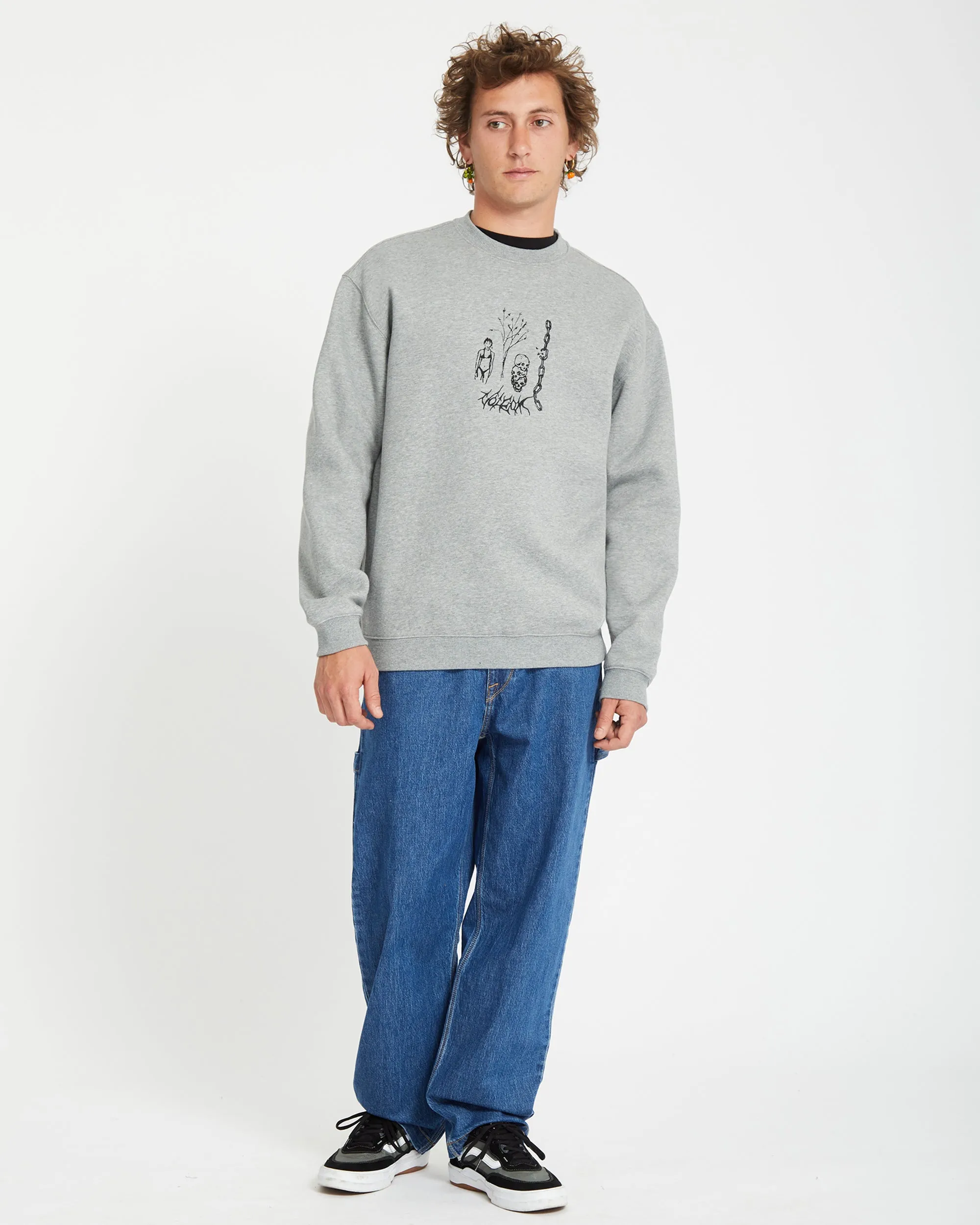 Noder Sweatshirt - HEATHER GREY