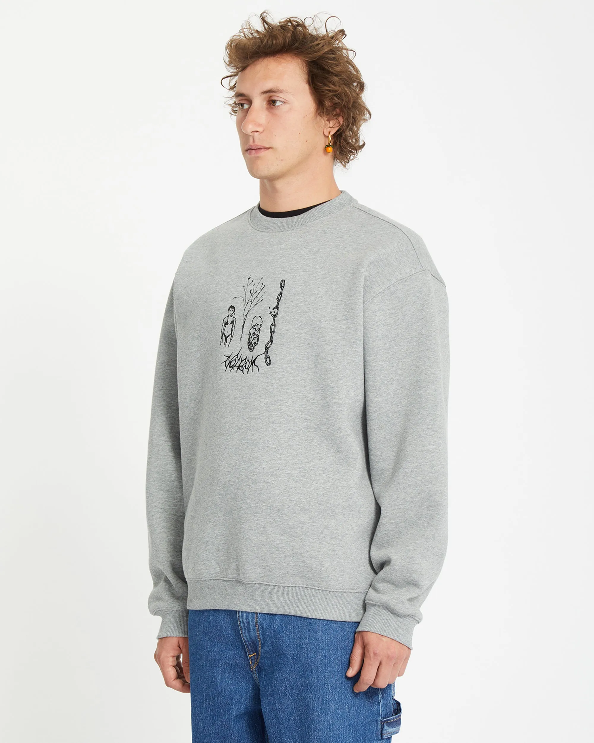 Noder Sweatshirt - HEATHER GREY