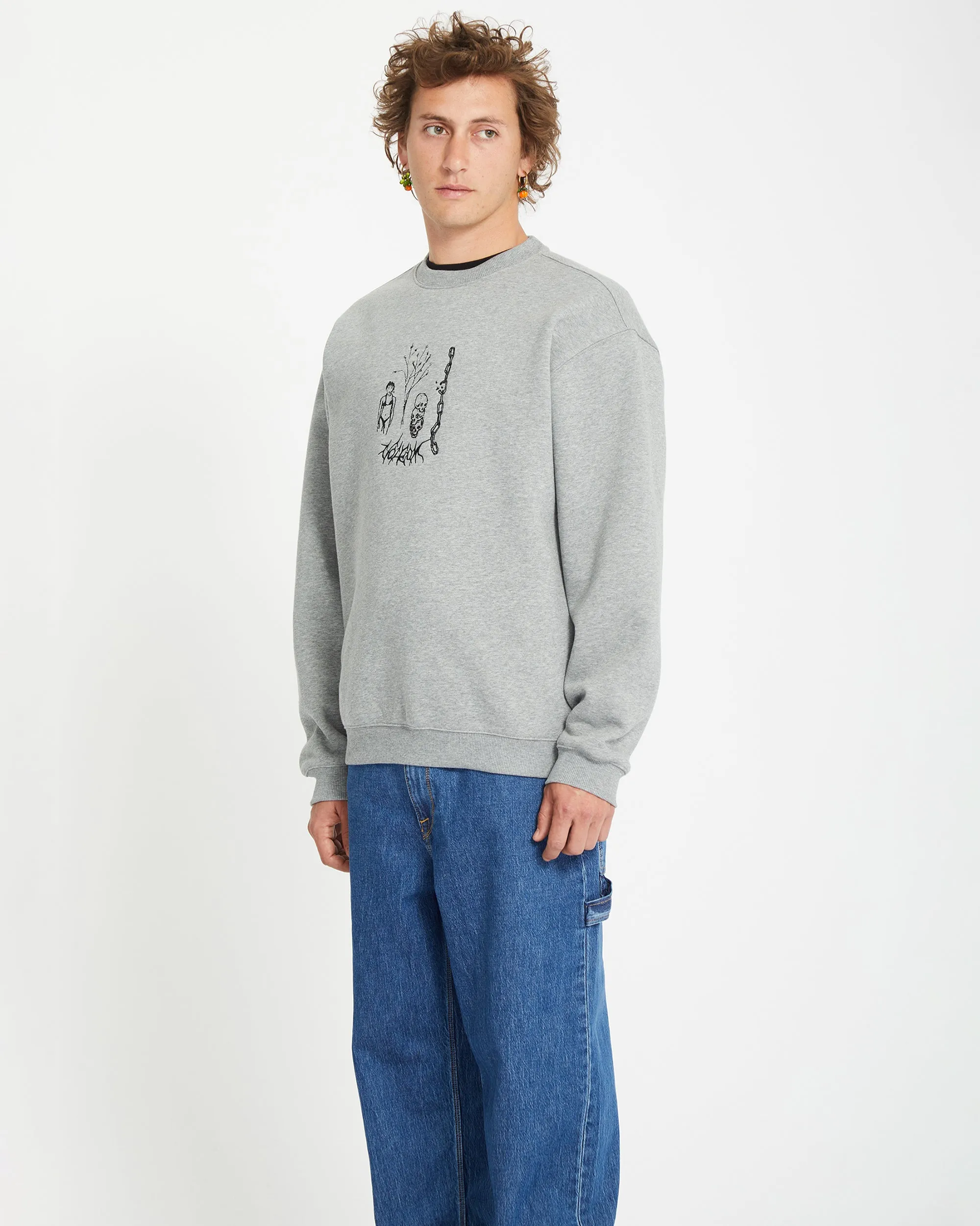 Noder Sweatshirt - HEATHER GREY