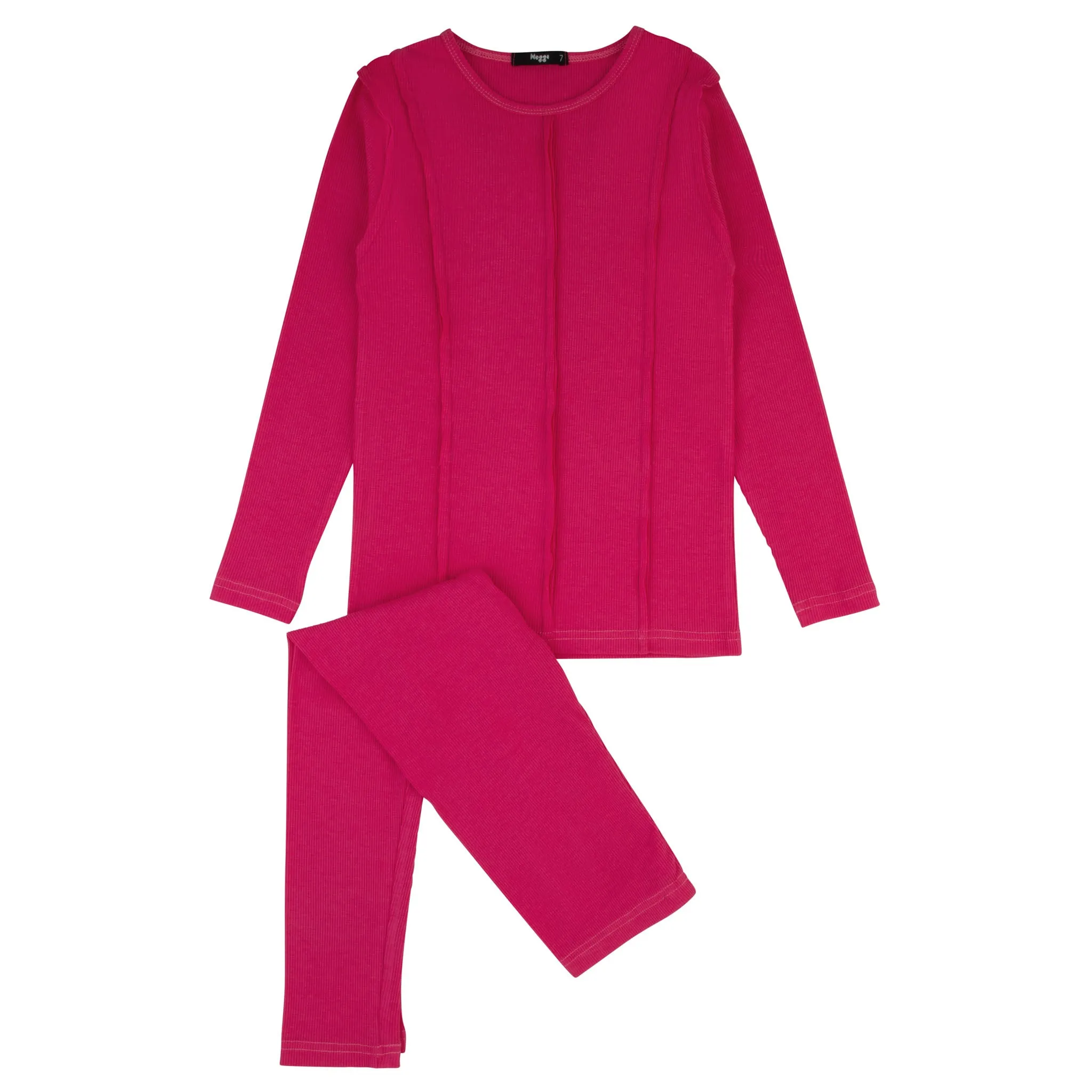 Noggi Bamboo Seams Pajama Set in Pink