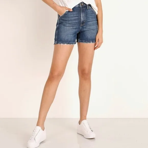 NWT Lee Modern Vintage Madewell High Rise Dungaree Shorts In KC Blues