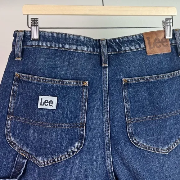 NWT Lee Modern Vintage Madewell High Rise Dungaree Shorts In KC Blues