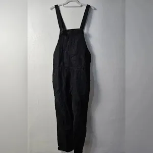 NWT One Teaspoon Luxe Lord Monroe distressed black denim overalls size medium