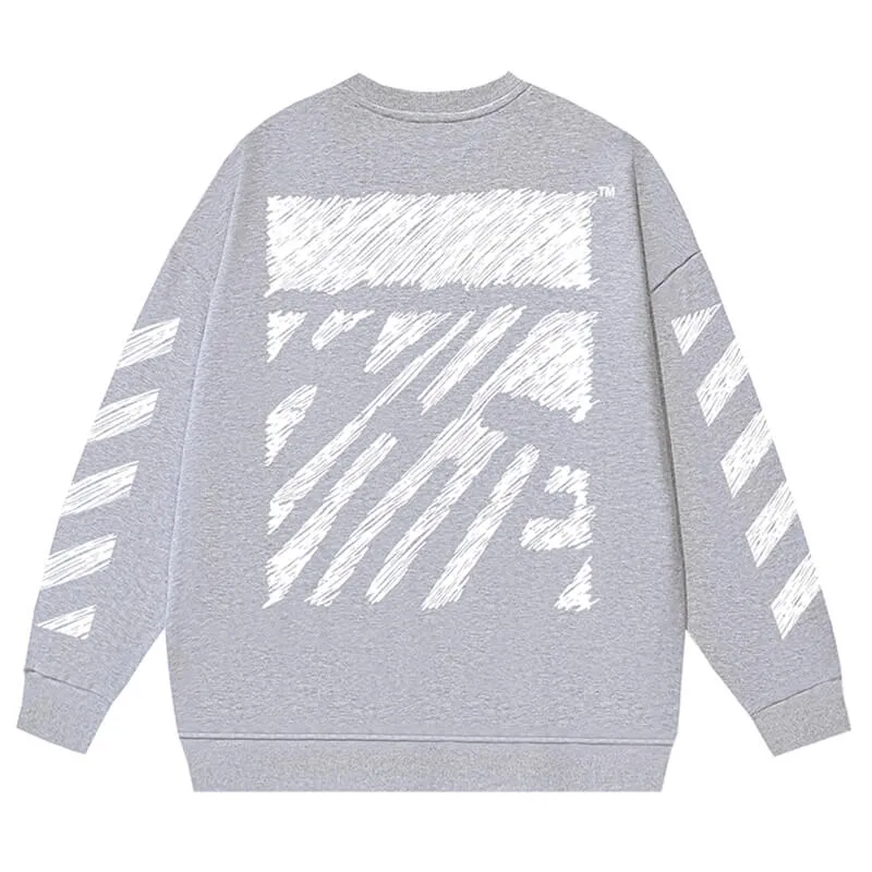 Off White SCRIBBLE DIAG BOXY Sweatshirts