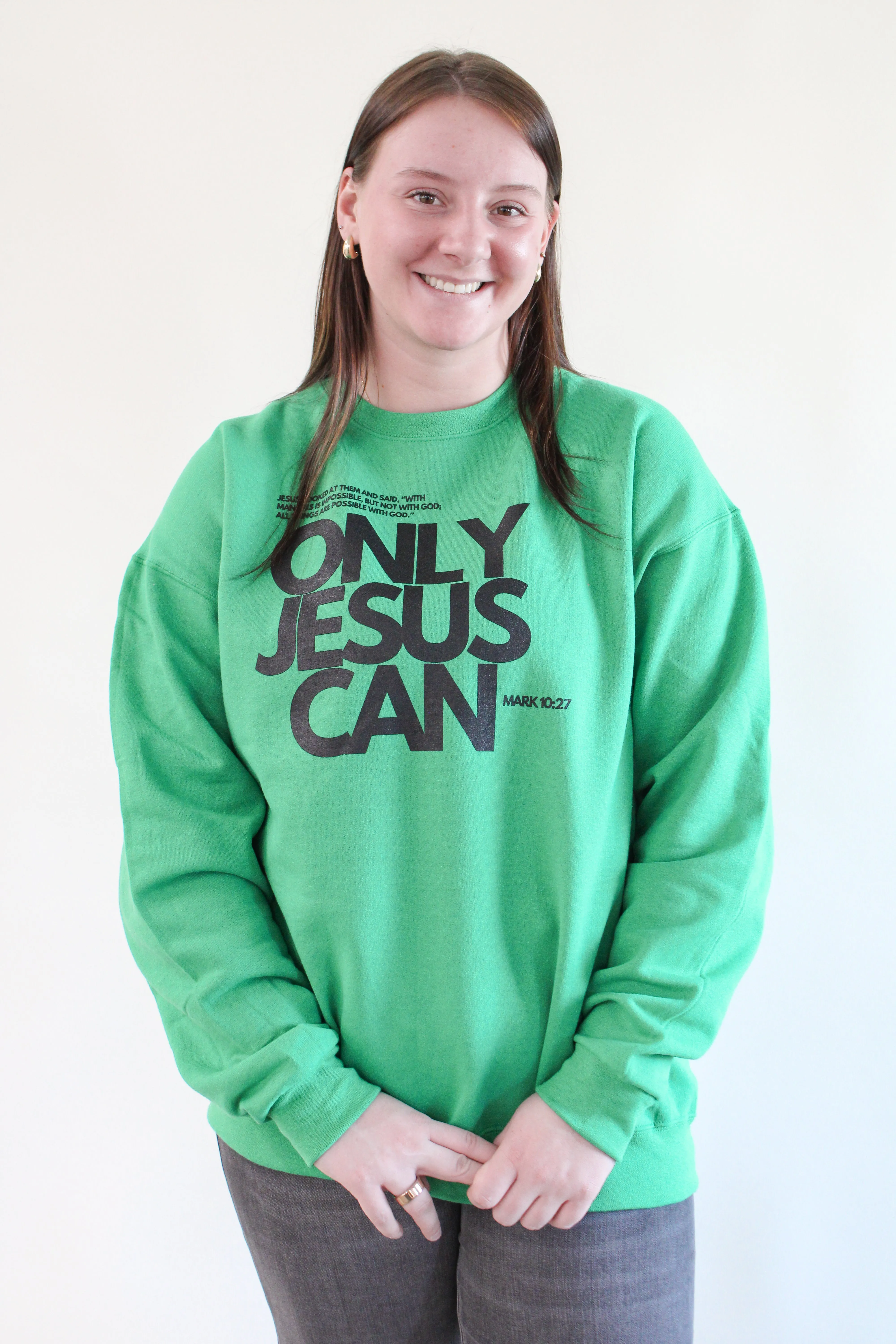 ONLY JESUS CAN CREWNECK