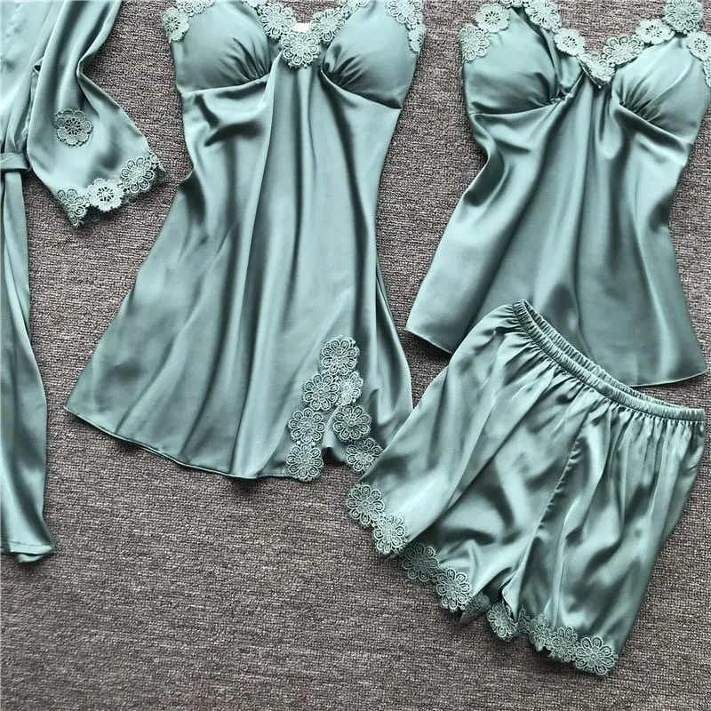 Pajama Set Women Satin