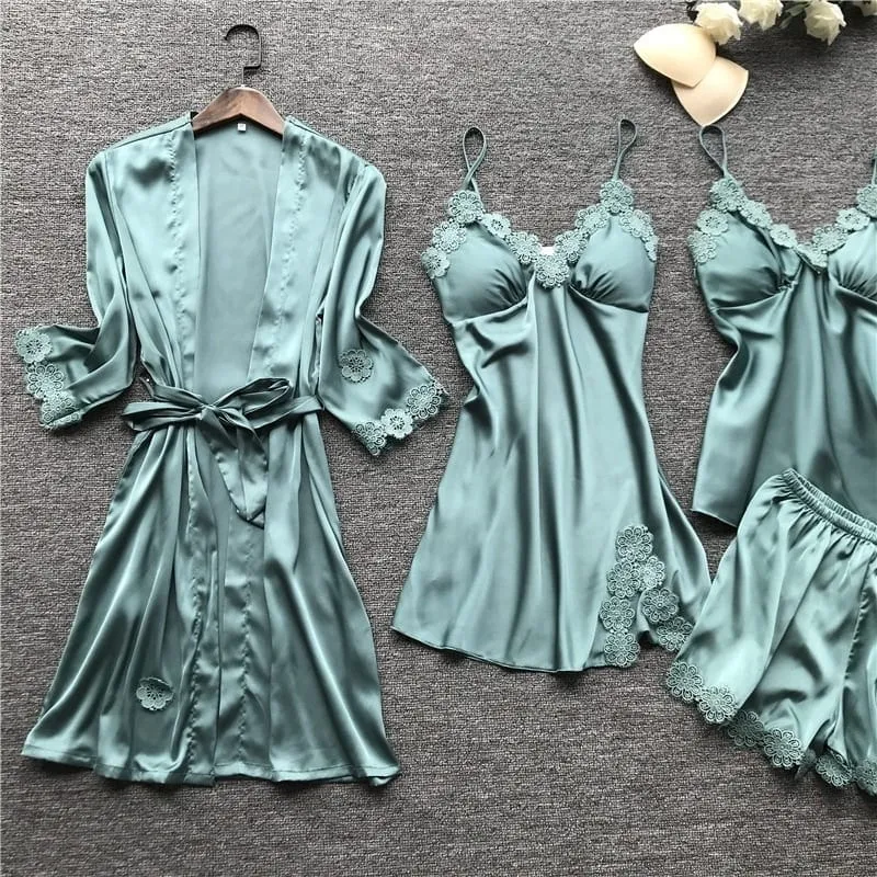Pajama Set Women Satin