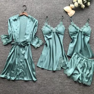 Pajama Set Women Satin