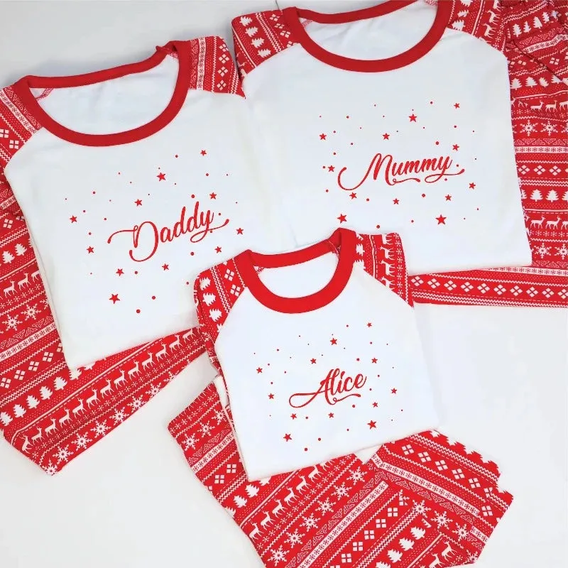 Personalised Christmas Family Pyjamas