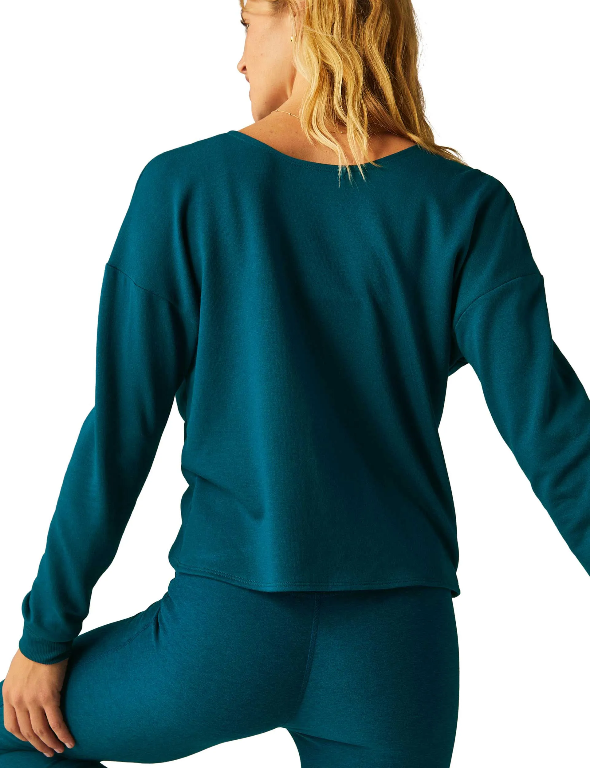 Plot Twist Reversible Pullover - Majestic Blue