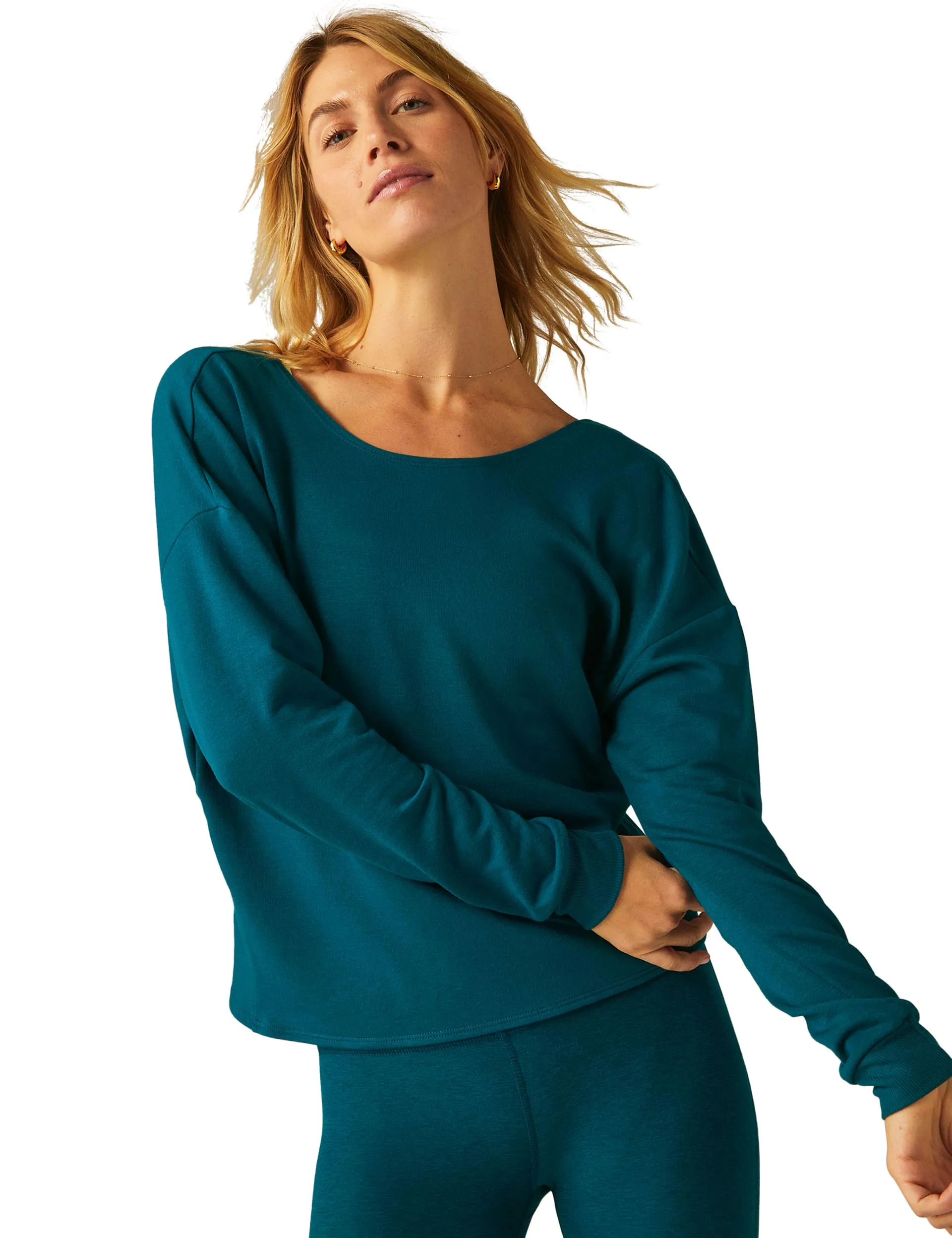 Plot Twist Reversible Pullover - Majestic Blue