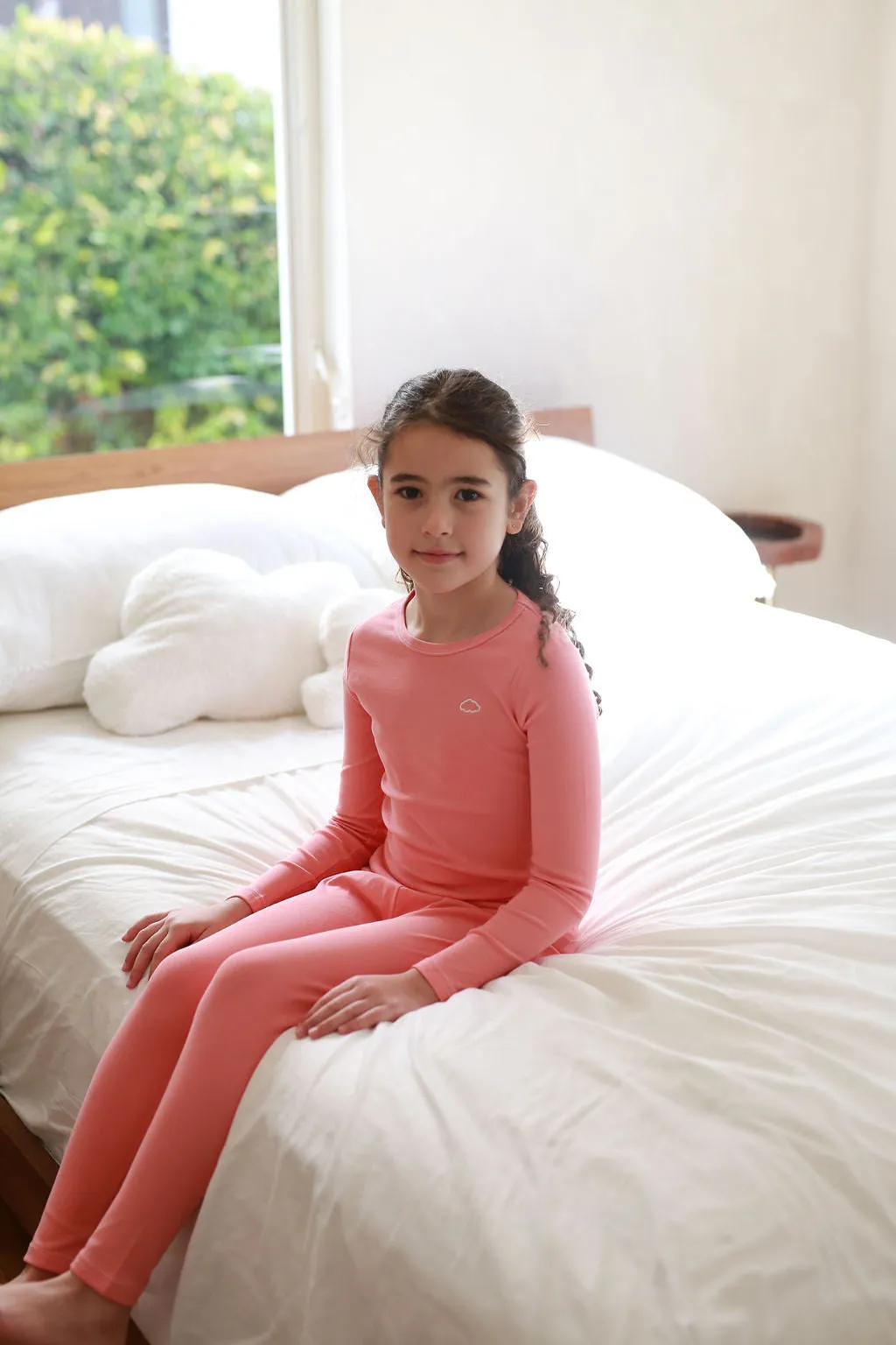 Pouf Stitched Coral Pajamas