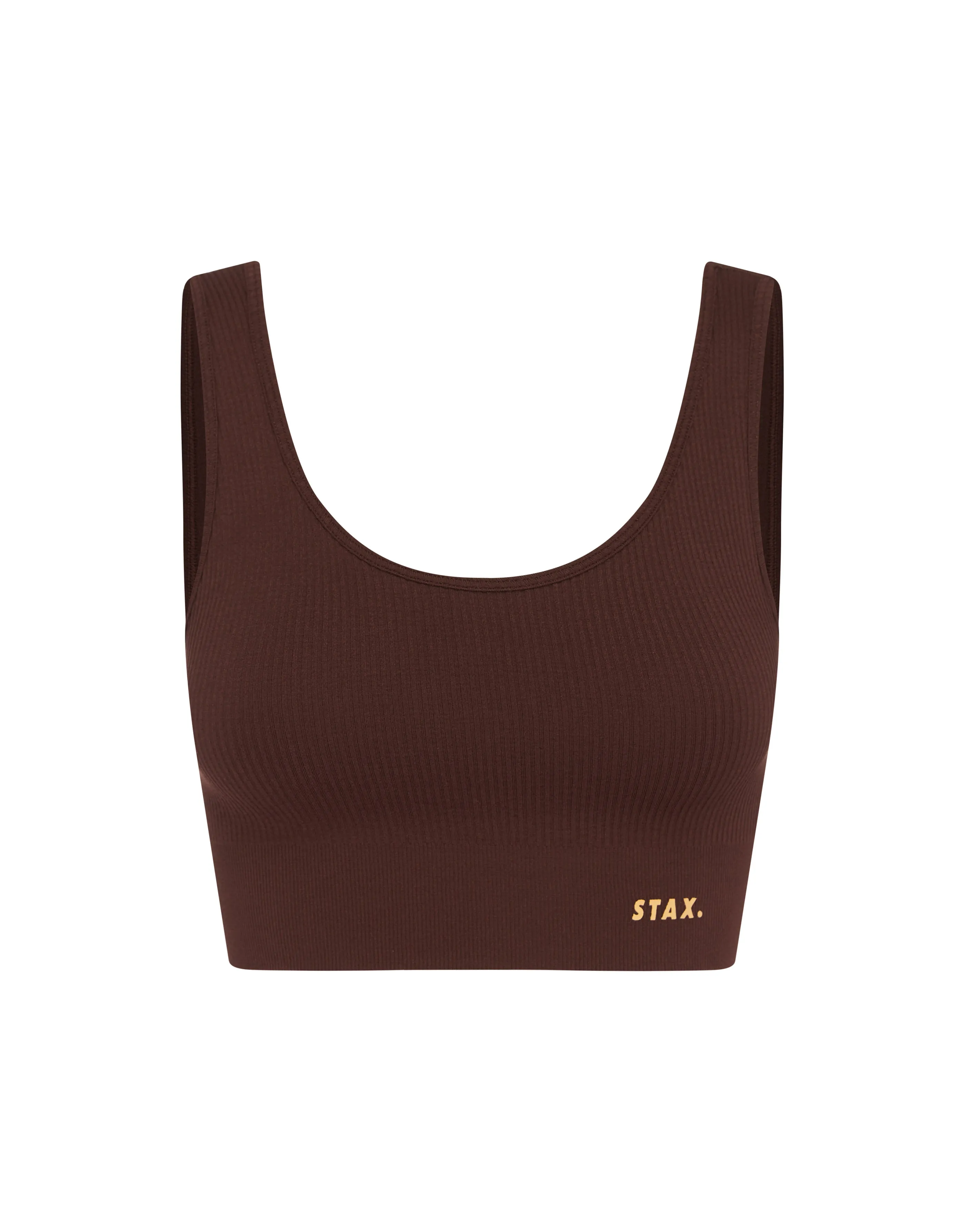 Premium Seamless V5 Low Back Crop Lounge - Gliese (Brown)