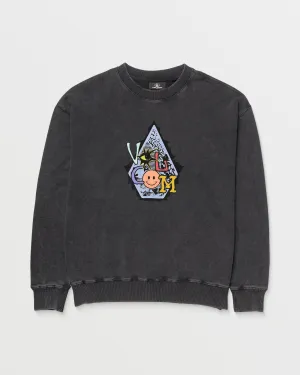 Psychosis Pullover - WASHED BLACK - (KINDER)