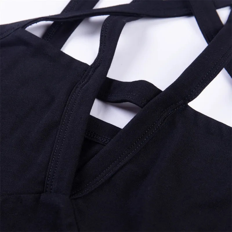 "BLACK PENTAGRAM BOTTOMING" BODYSUIT D051209