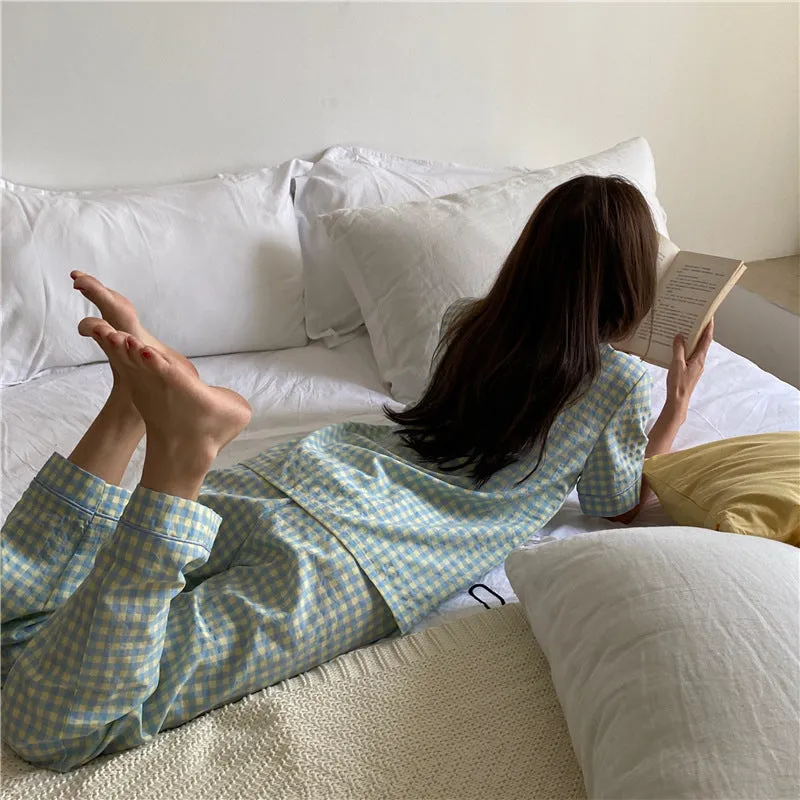"PLAID" PAJAMA SET N081902