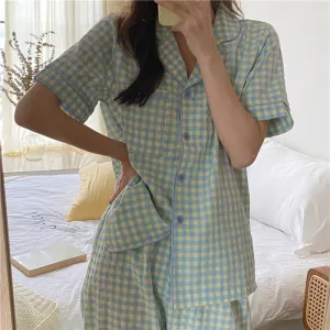 "PLAID" PAJAMA SET N081902
