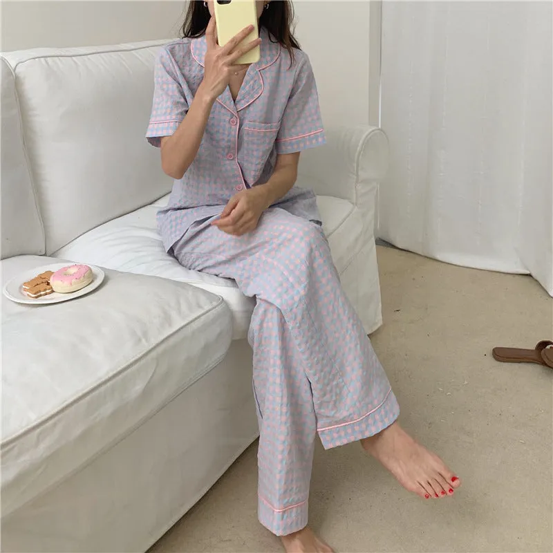 "PLAID" PAJAMA SET N081902