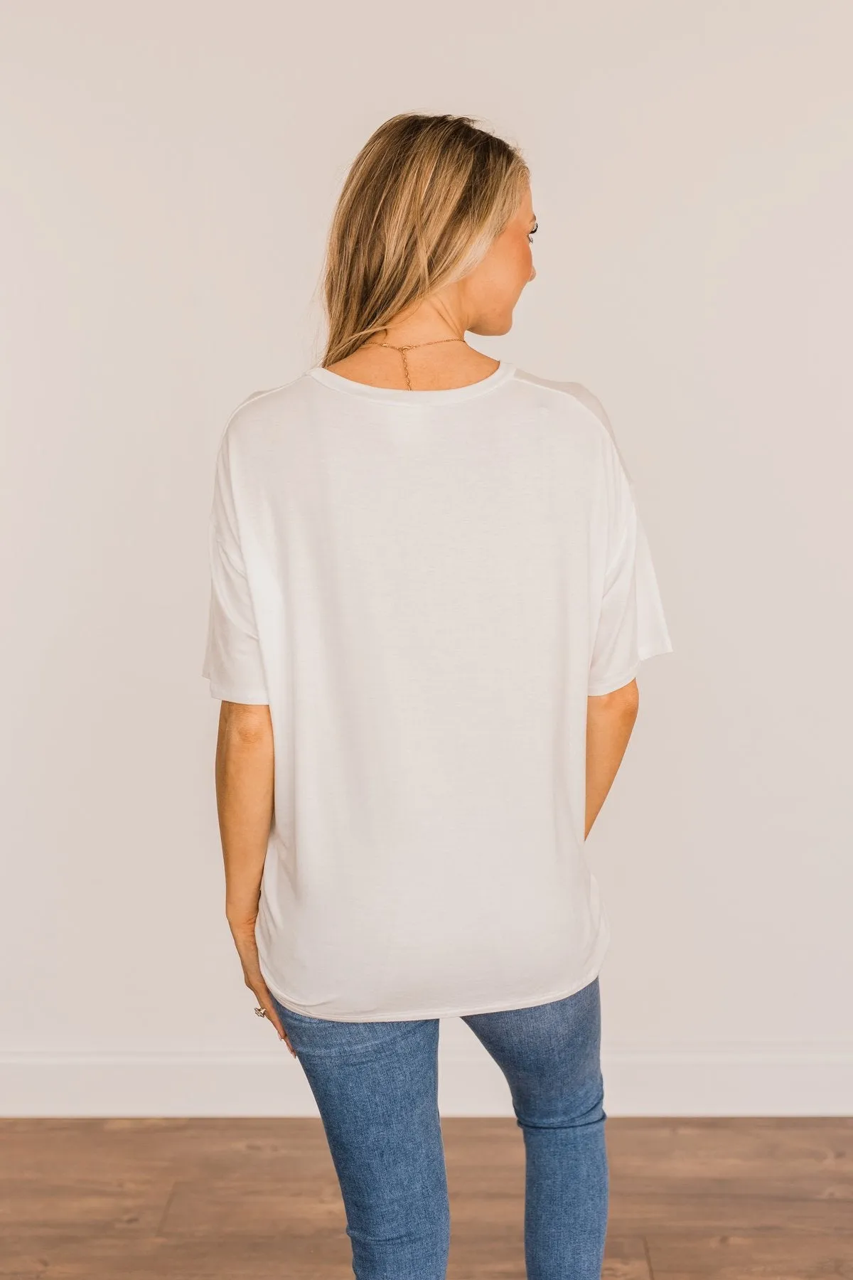 "Sunshine & Feelin' Fine" Graphic Tee- Ivory