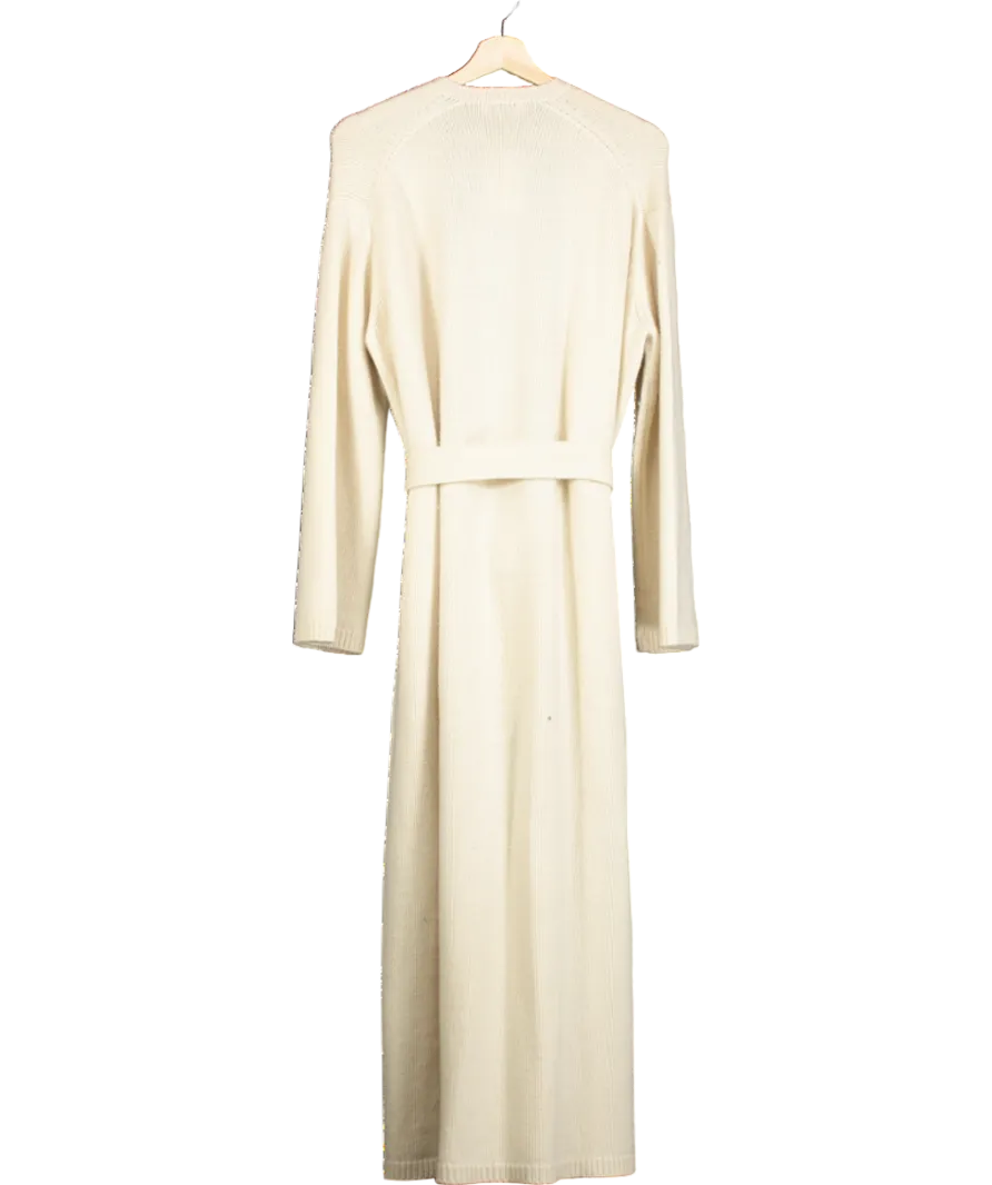 Raey Cream Responsible Cashmere-blend Long Cardigan UK XXS-XS