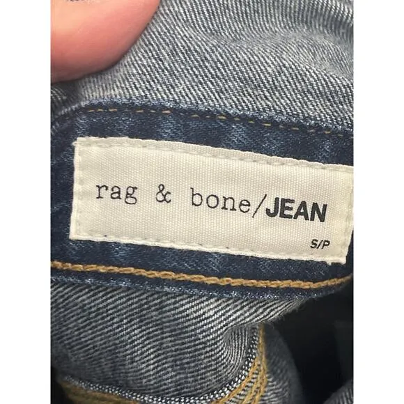 Rag and Bone Lou Denim Overalls Size Small