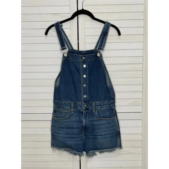 Rag and Bone Lou Denim Overalls Size Small