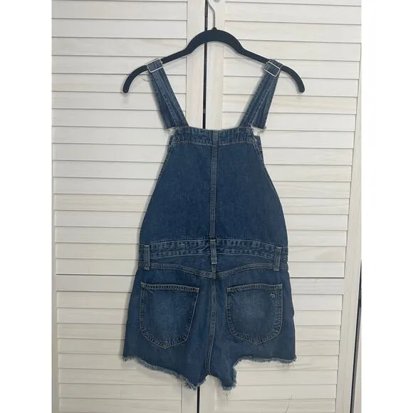 Rag and Bone Lou Denim Overalls Size Small