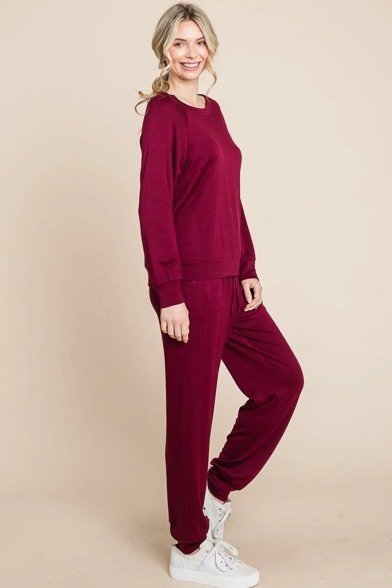 Raglan Top and Pants Lounge Set
