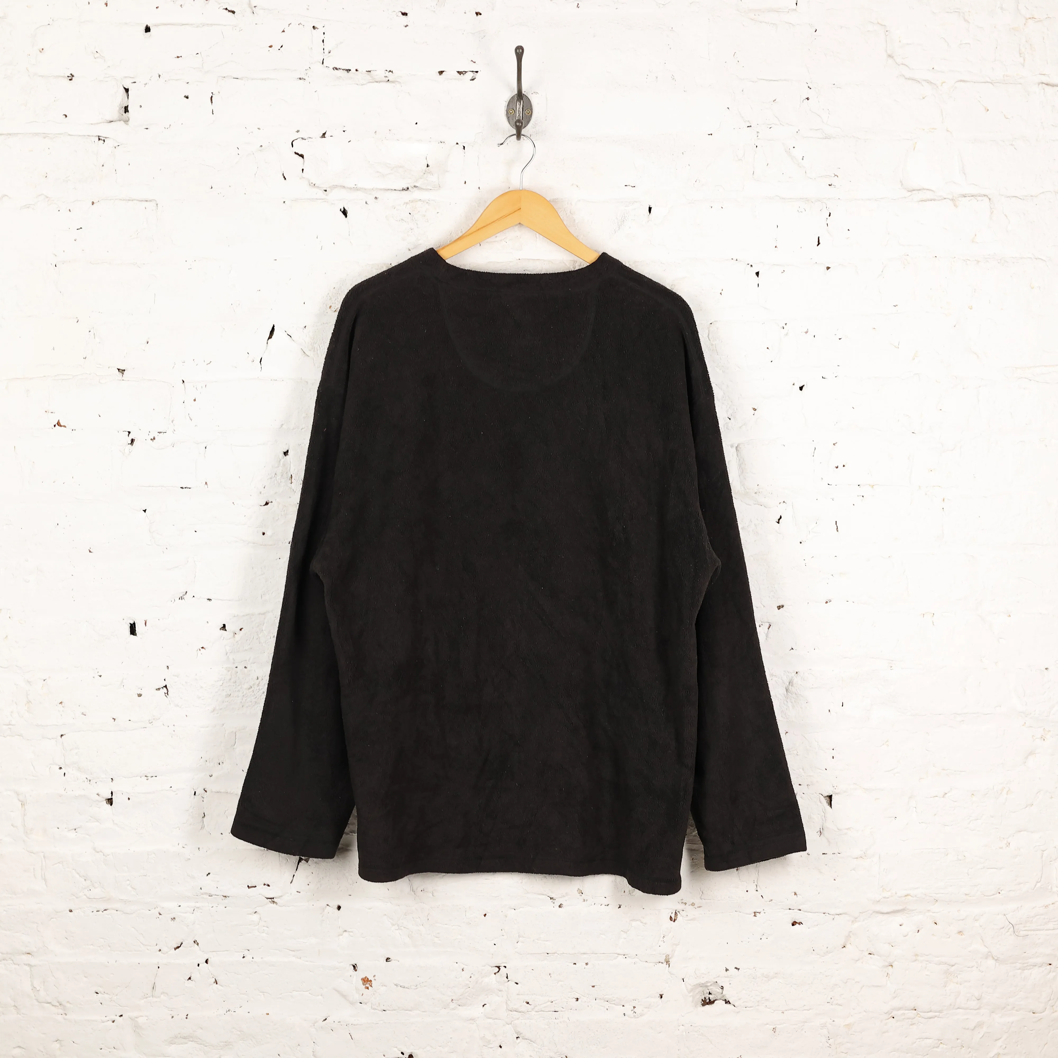 Ralph Lauren Chaps 90s Fleece Sweatshirt - Black - L