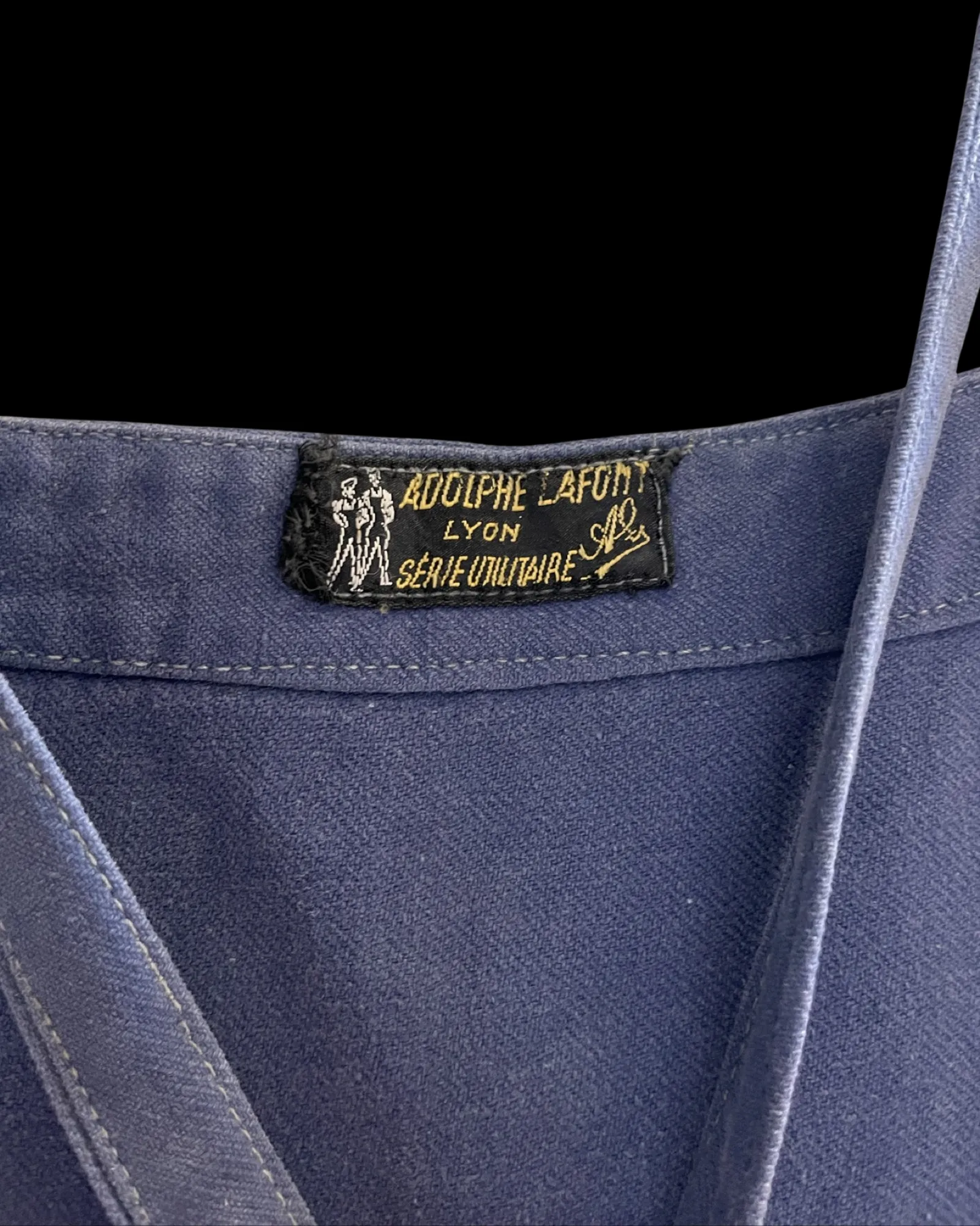 Rare 1940s French Double Side Button Ladies Overalls