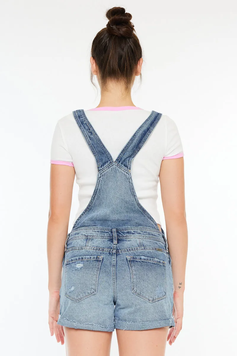 Remedy Mid Rise Overall Shorts