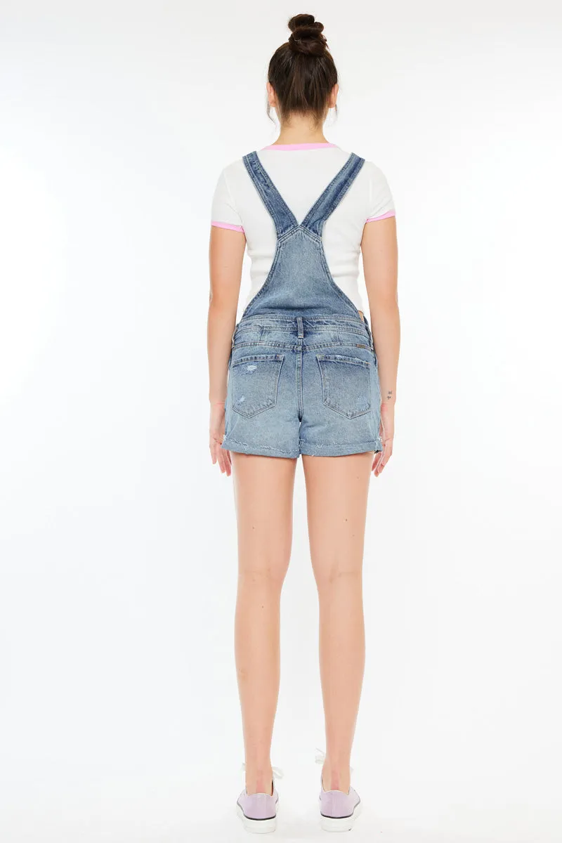 Remedy Mid Rise Overall Shorts