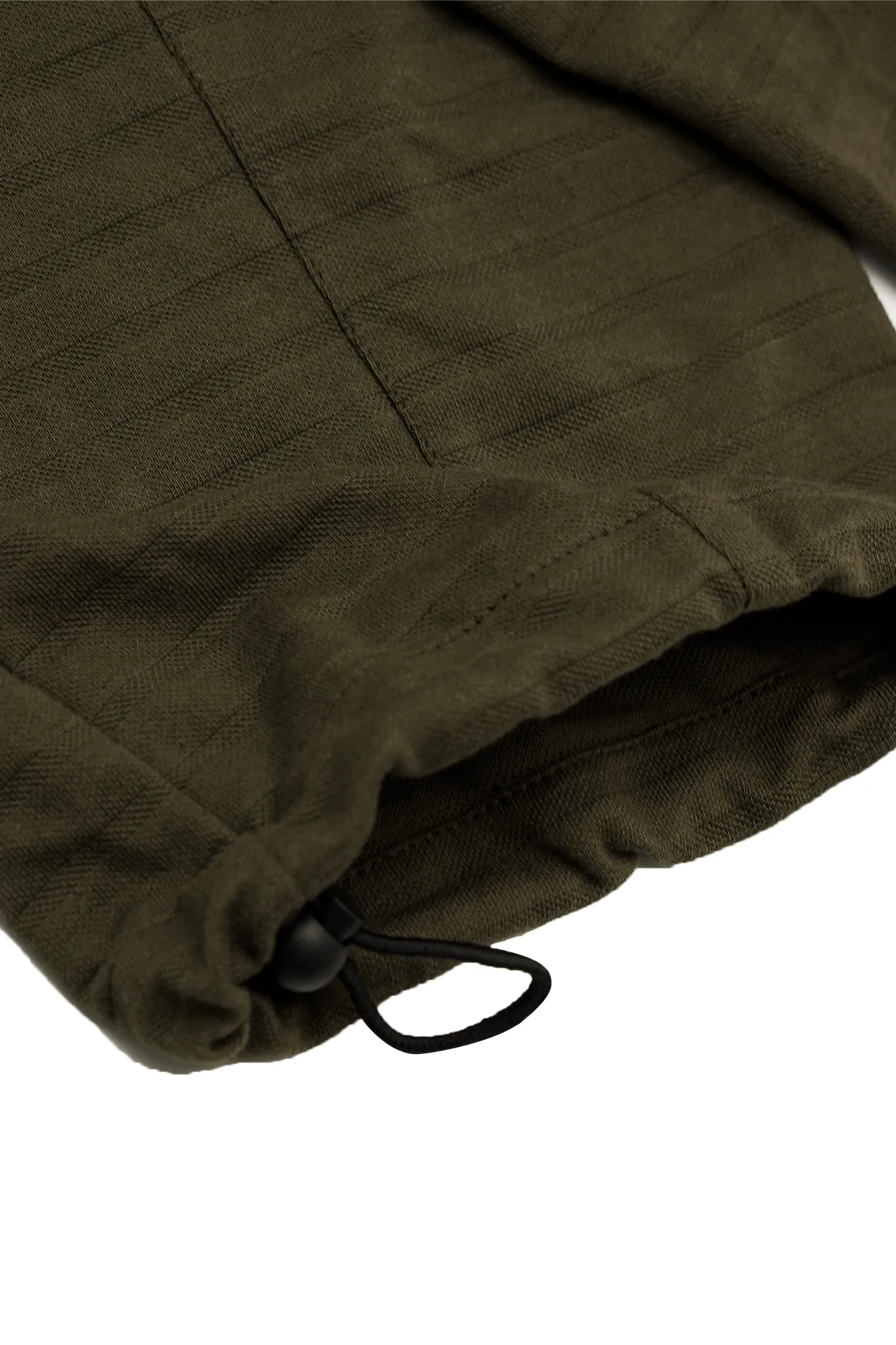 ROGUE SPLIT WIDE PANTS IN OLIVE STRIPED PIQUE