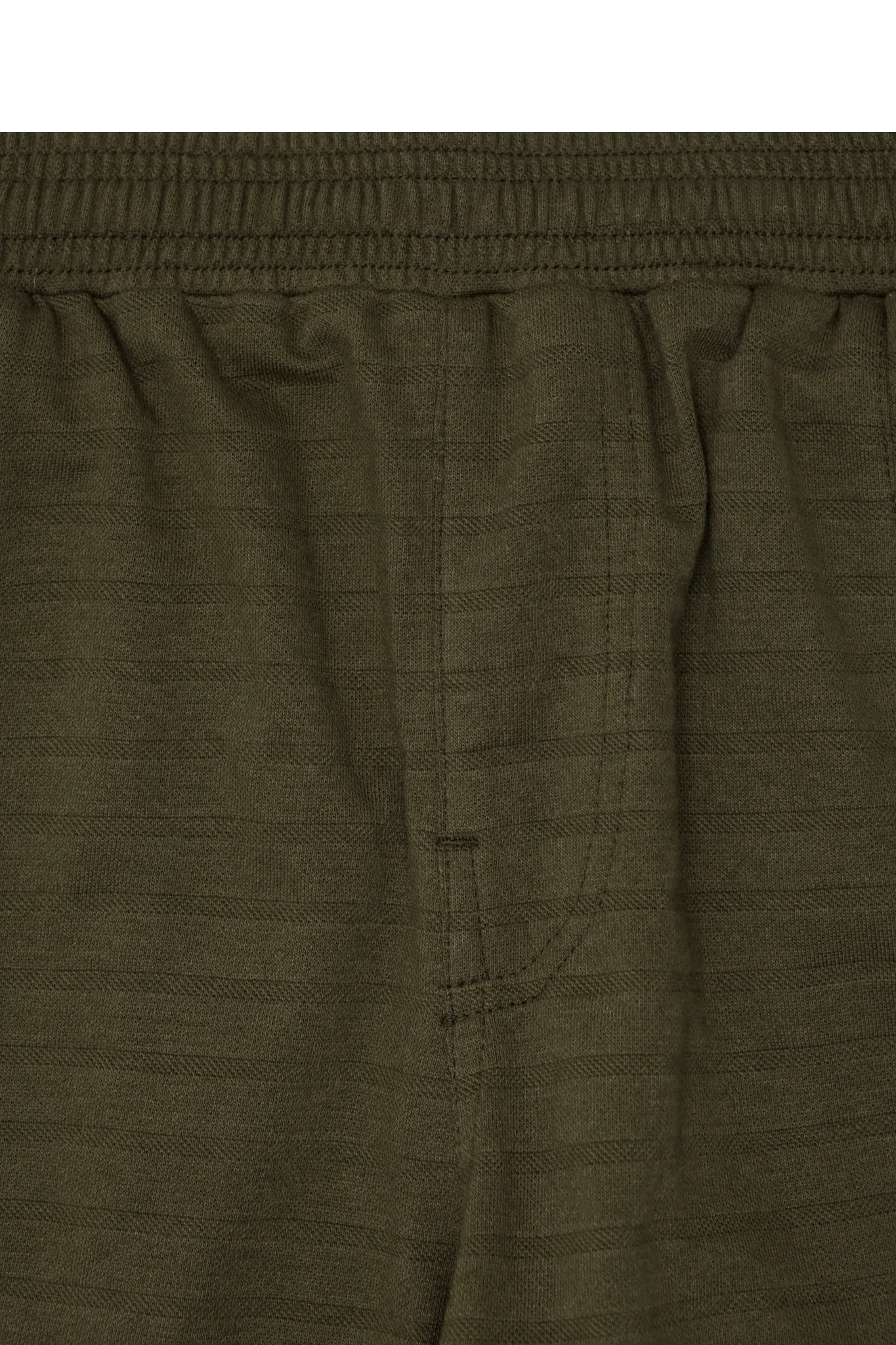 ROGUE SPLIT WIDE PANTS IN OLIVE STRIPED PIQUE