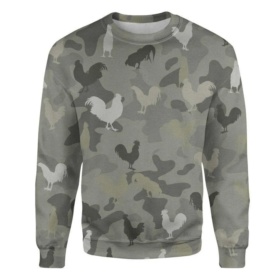 Rooster - Camo - Premium Sweatshirt