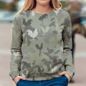 Rooster - Camo - Premium Sweatshirt