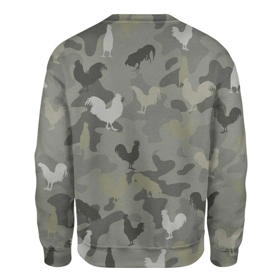 Rooster - Camo - Premium Sweatshirt