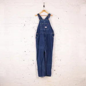 Round House Denim Overalls Dungarees - Blue - XXL