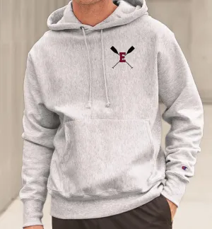 ROWING E OARS POCKET PRINT Champion Brand Reverse Weave Hoodie