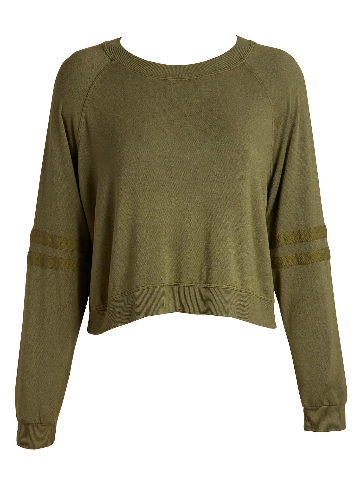 Sabina Crop Raglan - Twill Trim