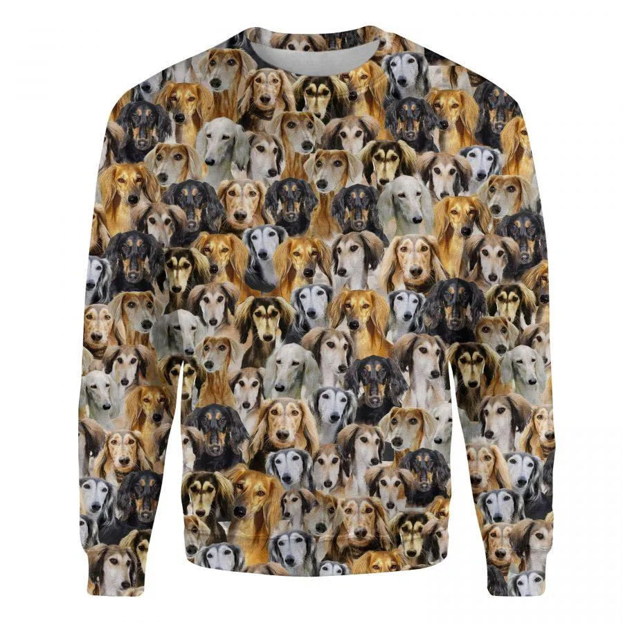 Saluki - Full Face - Premium Sweatshirt