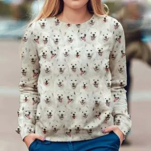 Samoyed - Full Face - Premium Sweatshirt